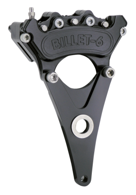 Billet 6 caliper+Y-bracket 10" 76-84 Blk (ES)