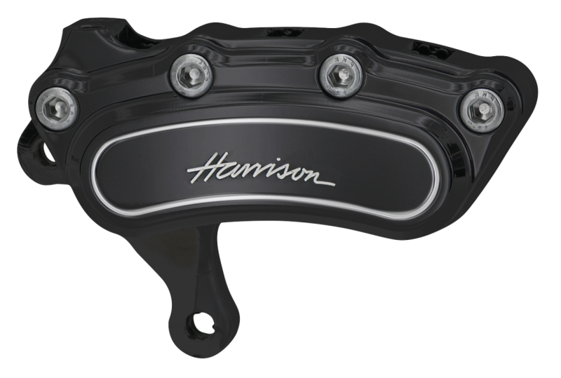 Billet Slim L/H 6 piston fr 13" 00-up Bl (ES)