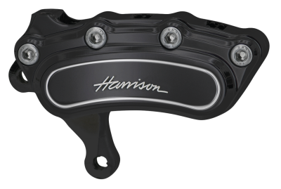 Billet Slim L/H 6 piston fr 13" 00-up Bl (ES)