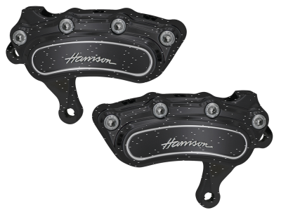 Slimline 6 frnt calipers 13" 00-up Black (ES)