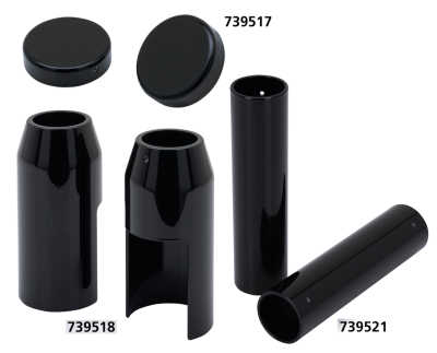 DMP Low. Fork Cover BLK FXD07-17 ST18-up (ES)