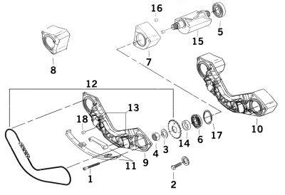 GHDP BALANCER CHAIN W/SPROCKETS TCB00-17 (ES)