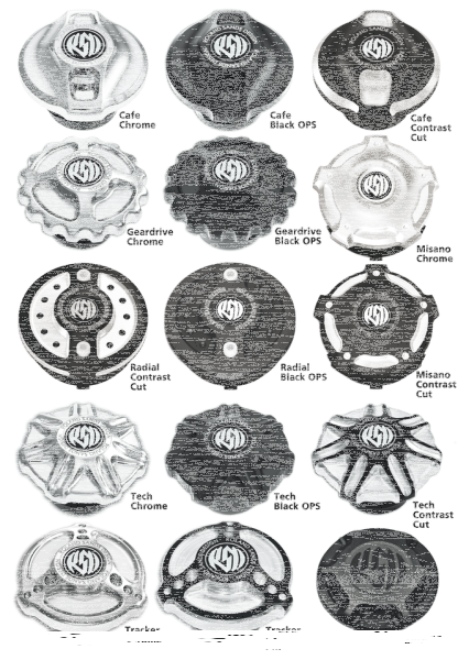 RSD FUEL GAUGE REPL CAP TECH Chrome (ES)