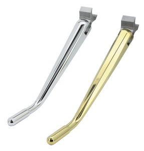 Weld-on kickstand with internal spring