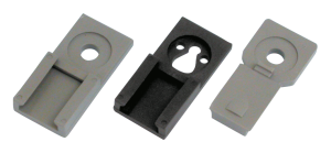 Grey mounting bracket 2-3-4-6-12 pole re (ES)