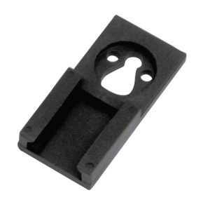 Black mounting bracket 2-3-4-6-12 pole r (ES)