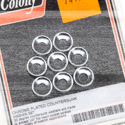 Companion Countersunk Chr washer 1/4", 8 (ES)