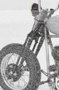 Springer fork 45CI black w/chrome spring (ES)