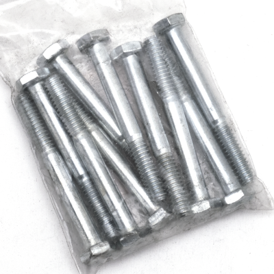 10pck hex bolt 1/4-20x2-1/4" UNC zinc (ES)