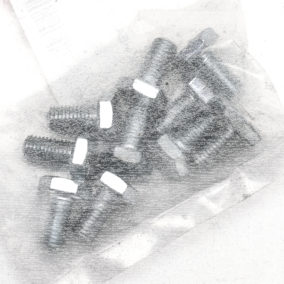 10pck hex bolt 1/4-28x1/2" UNF zinc (ES)