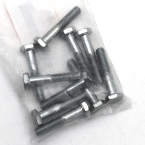 10pck hex bolt 1/4-28x1-3/8" UNF zinc (ES)