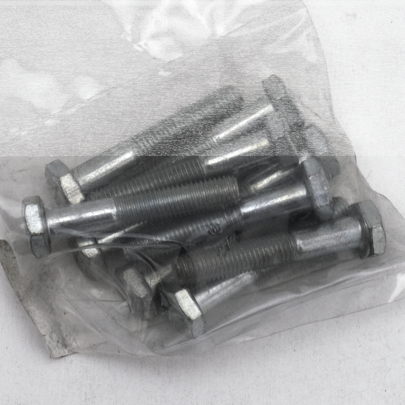 GZP 10pck hex bolt 1/4-28x1-1/2" zin (ES)