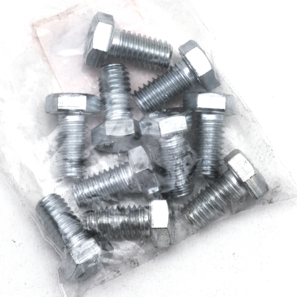 10pck hex bolt 3/8-16x3/4" UNC zinc (ES)