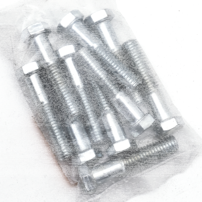 10pck hex bolt 3/8-16x1-7/8" UNC zinc (ES)