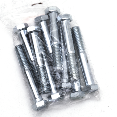 10pck hex bolt 3/8-16x2-1/2" UNC zinc (ES)