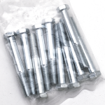 10pck hex bolt 3/8-16x3" UNC zinc