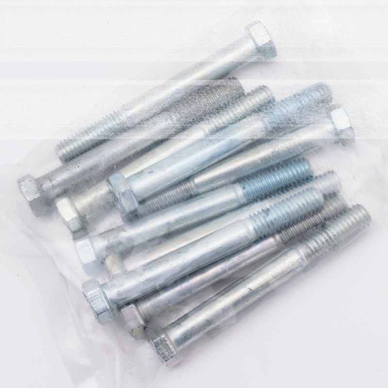 10pck hex bolt 3/8-16x3-1/4" UNC zinc (ES)