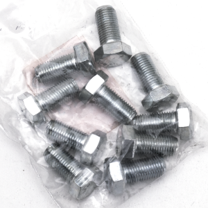 10pck hex bolt 3/8-24x3/4" UNF zinc (ES)
