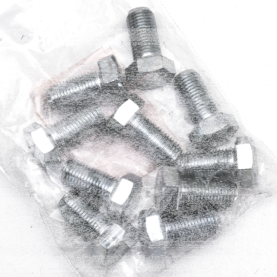 10pck hex bolt 3/8-24x3/4" UNF zinc (ES)