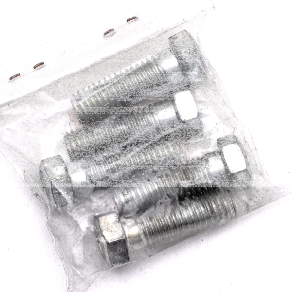 5pck hex bolt 7/16-14x1-3/8" UNC zinc (ES)