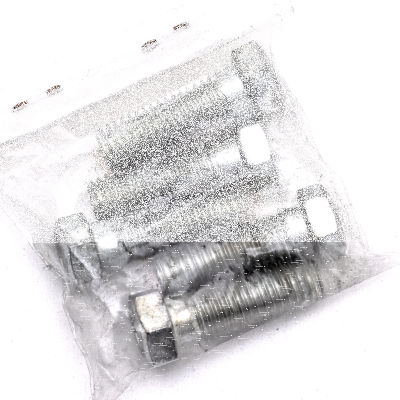 5pck hex bolt 7/16-14x1-3/8" UNC zinc (ES)