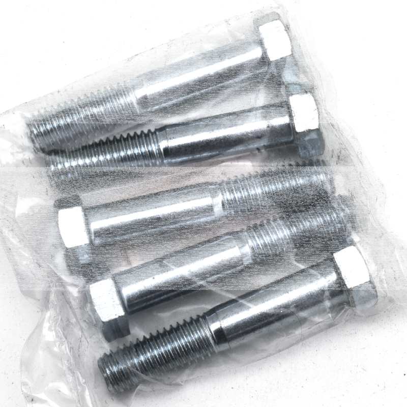 5pck hex bolt 1/2-13x2.75" UNC zinc (ES)