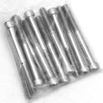 10pck allen bolt 1/4-20x2-1/2" UNC zinc