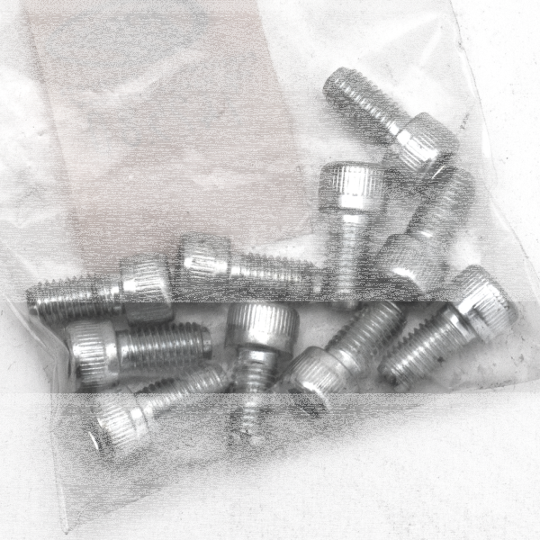 10pck allen bolt 1/4-28x1/2" UNF zinc (ES)