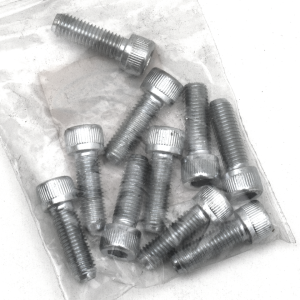 10pck allen bolt 1/4-28x3/4" UNF zinc (ES)