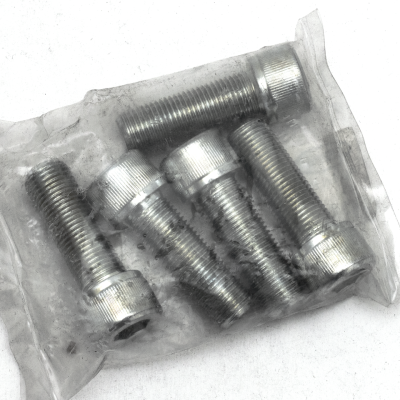 GZP 5pck allen bolt 1/2-20x1-1/2" zinc