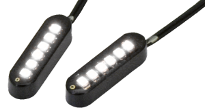 Cyron Convex 6 LED Black White pair (ES)