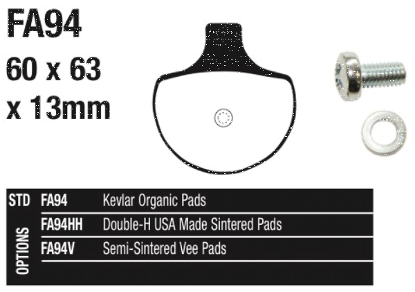 EBC Brake pads HD84-99 front (ES)
