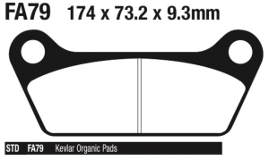 EBC Brake Pads FLT80-up rear (ES)