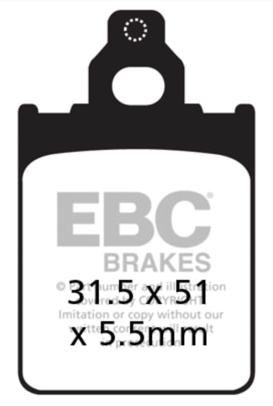 EBC Brake pads GMA pulley brake organic (ES)