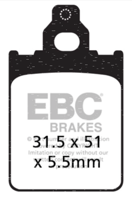EBC Brake pads GMA pulley brake organic (ES)
