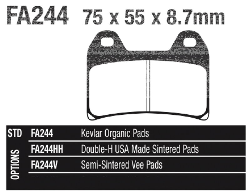 EBC Brake pads PM, Victory 98-07 (ES)