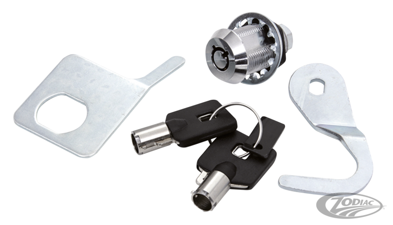 1982-1992 saddlebag lock w/guide & hook (ES)