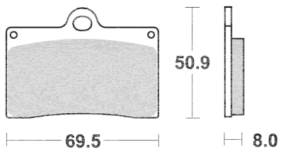 SBS HS FR Brake pads Indian 09-13 (ES)