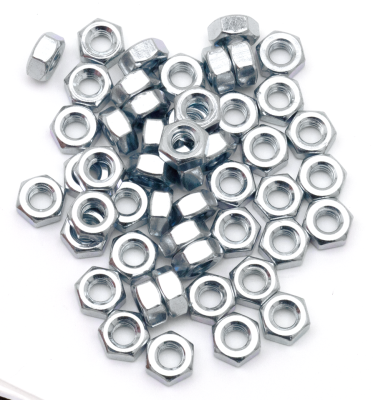GZP 50pck nut 1/4-20 UNC zinc (ES)