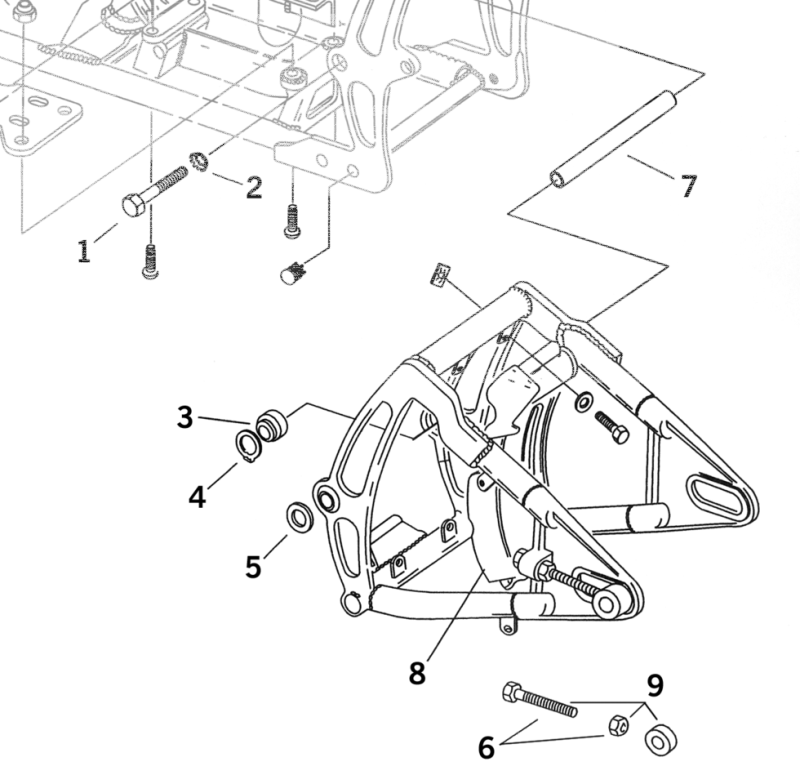 Each Spacer for Swingarm bearing (ES)