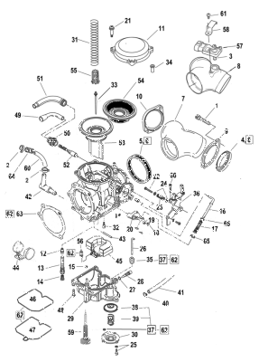 Rebuild kit, Keihin CV carb (ES)