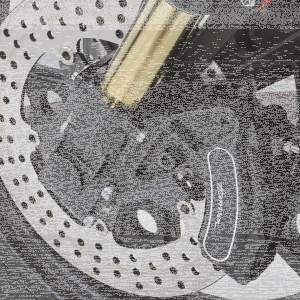 Fender bracket kit Ohlins clear anodized (ES)