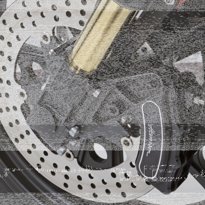 Fender bracket kit Ohlins clear anodized (ES)