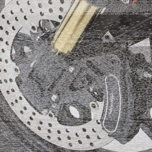 Fender bracket kit Ohlins Black anodized (ES)