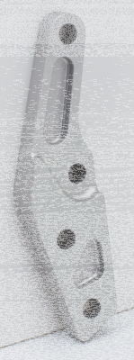 Caliper brckt clr Ohlins 11.8" l/h 00-up (ES)