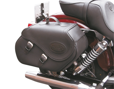 K-Drive leather saddlebag kit FXD91-06 (ES)