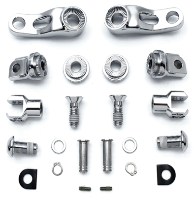 PA Footpeg Mount Kit Chrome XL/FXR/FXD (ES)