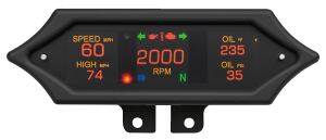 Spike Gauge Blk Bar Mount Universal (ES)