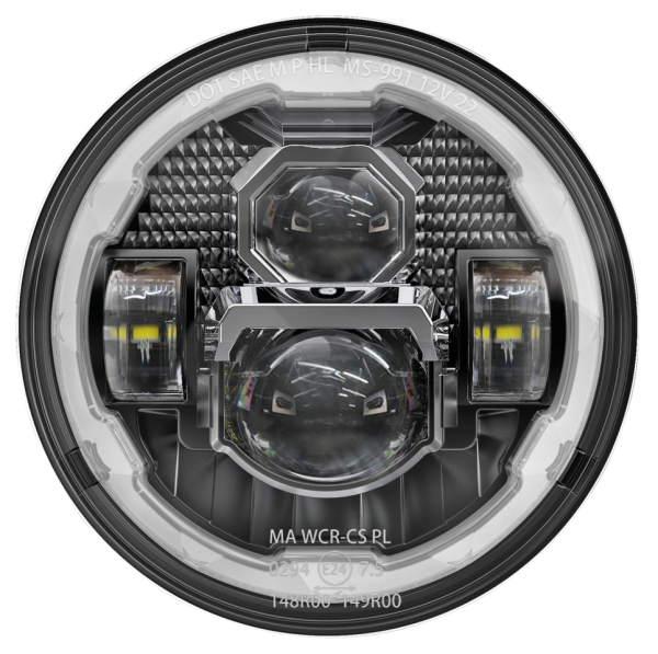 LED 7" HALO Visor Headlight Unit (ES)
