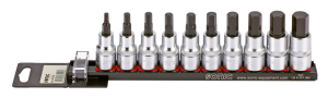 1/2" Socketbitset Hex inch sizes 10Pc (ES)
